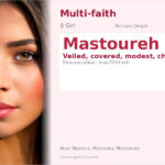 Mastoureh Name Meaning and Details
