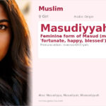 Masudiyyah Name Meaning and Details