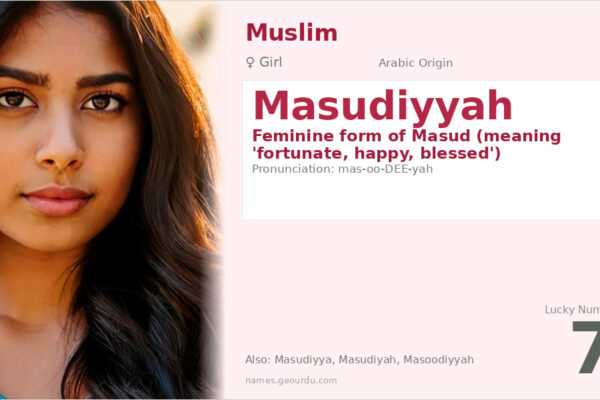 Masudiyyah Meaning — Arabic Origin, Girl Name & Details (2025)