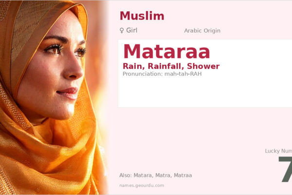 Mataraa Name Meaning — Arabic Origin, Girl Name & Details (2025)