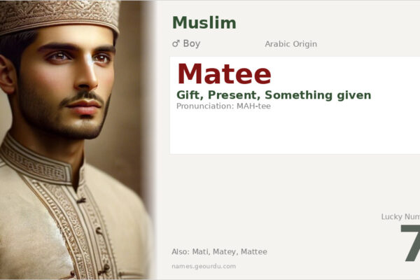 Matee Name Meaning — Arabic Origin, Boy Name & Details (2025)