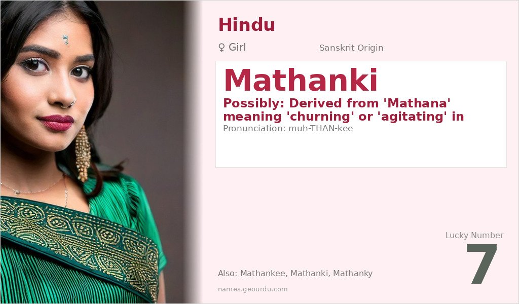 Mathanki Name Meaning and Details