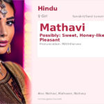 Mathavi Name Meaning and Details