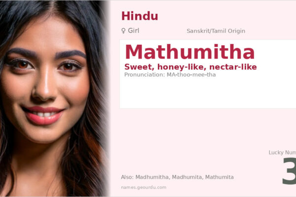 Mathumitha Meaning — Sanskrit Origin, Girl Name & Details (2025)