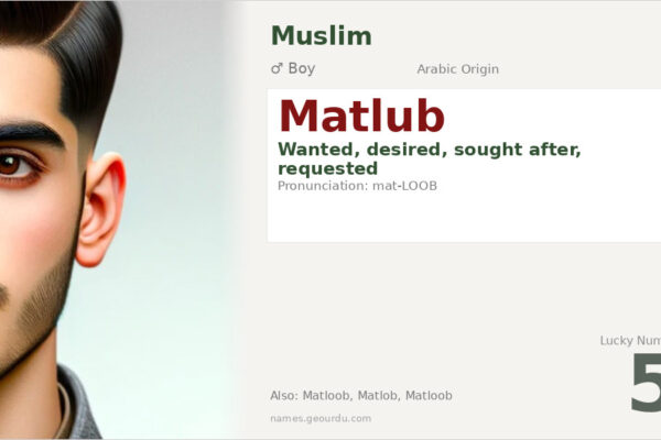 Matlub Name Meaning — Arabic Origin, Boy Name & Details (2025)