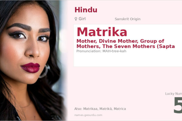Matrika Name Meaning — Sanskrit Origin, Hindu Goddess & Details (2025)