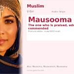 Mausooma Name Meaning and Details