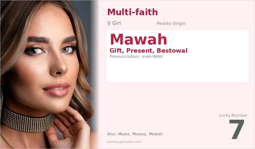 Mawah Name Meaning and Details