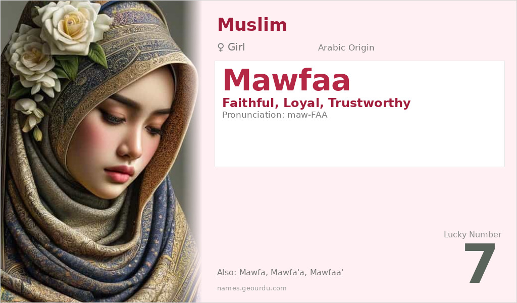 Mawfaa Name Meaning and Details