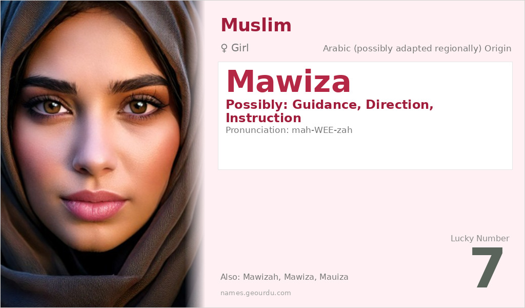 Mawiza Name Meaning and Details