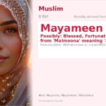 Mayameen Name Meaning and Details