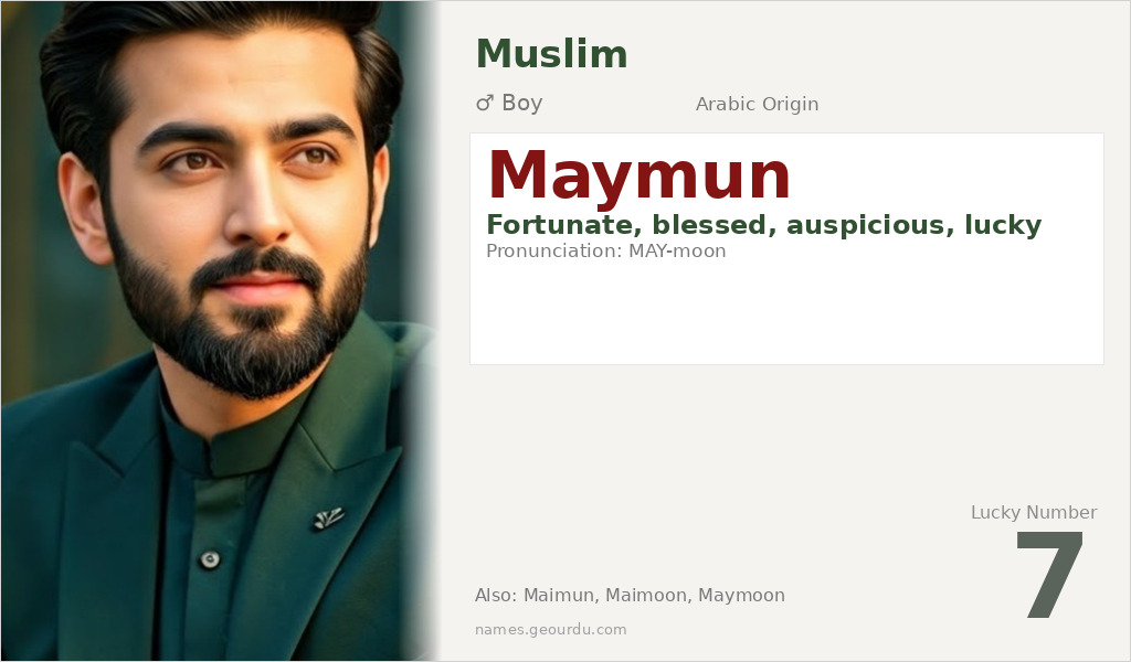 Maymun Name Meaning and Details
