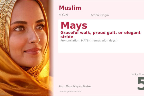 Mays Name Meaning — Arabic Origin, Girl’s Name & Cultural Significance (2025)