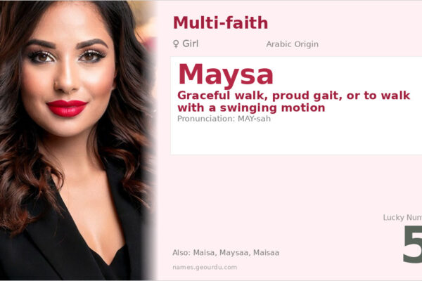 Maysa Name Meaning — Arabic Origin, Girl Name & Etymology (2025)