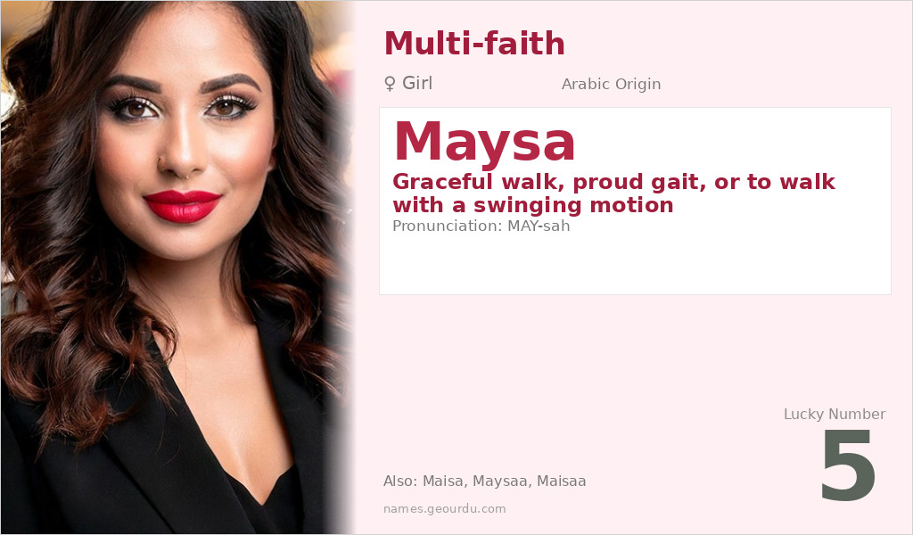 Maysa Name Meaning and Details