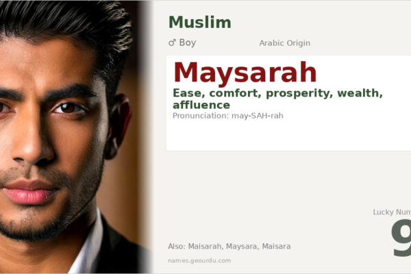 Maysarah Name Meaning — Arabic Origin, Boy’s Name & Details (2025)