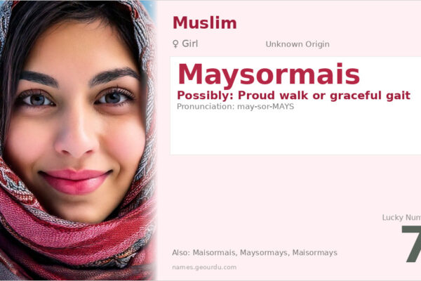 Maysormais Name Meaning — Origin, Gender & Details (2025)