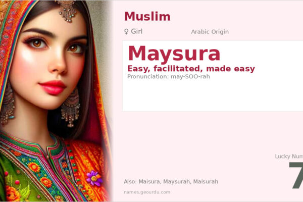 Maysura Name Meaning — Arabic Origin, Girl Name & Details (2025)