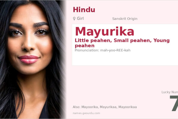 Mayurika Name Meaning — Sanskrit Origin, Girl Name & Details (2025)