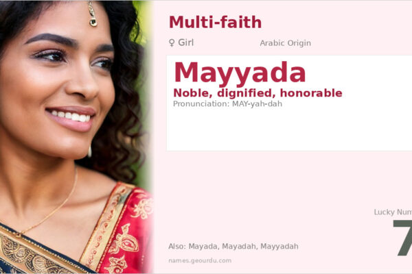 Mayyada Name Meaning — Arabic Origin, Girl Name & Details (2025)