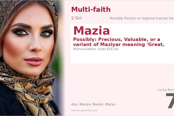 Mazia Name Meaning — Origin, Gender & Details (2025)