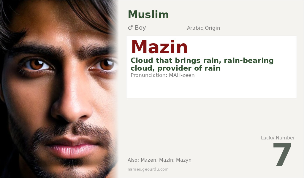 Mazin Name Meaning and Details