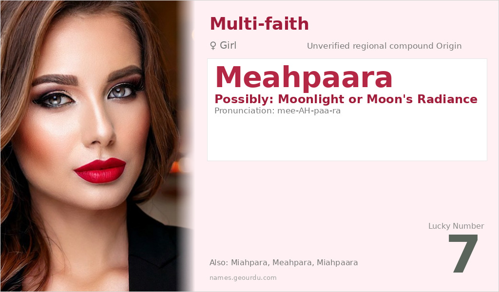 Meahpaara Name Meaning and Details