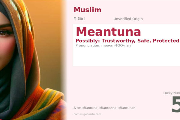 Meantuna Name Meaning — Origin, Gender & Details (2025)