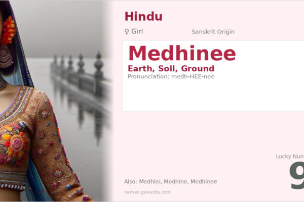 Medhinee Name Meaning — Sanskrit Origin, Girl Name & Details (2025)