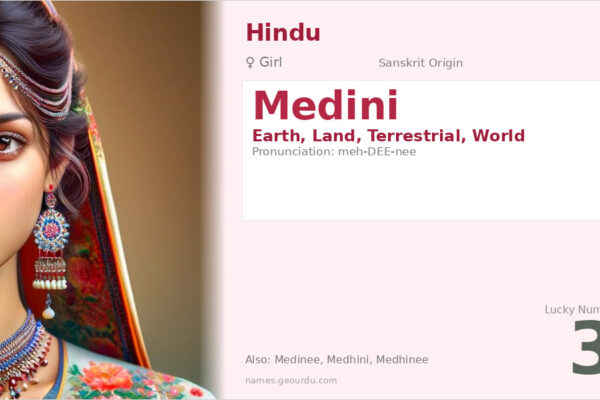 Medini Name Meaning — Sanskrit Origin, Girl Name & Details (2025)