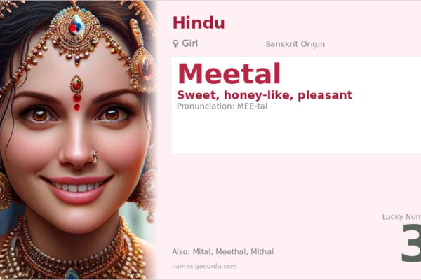 Meetal Name Meaning — Sweet Origin, Girl Hindu Name & Details (2025)