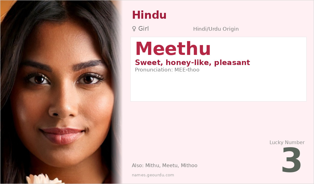 Meethu Name Meaning and Details
