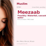 Meezaab Name Meaning and Details