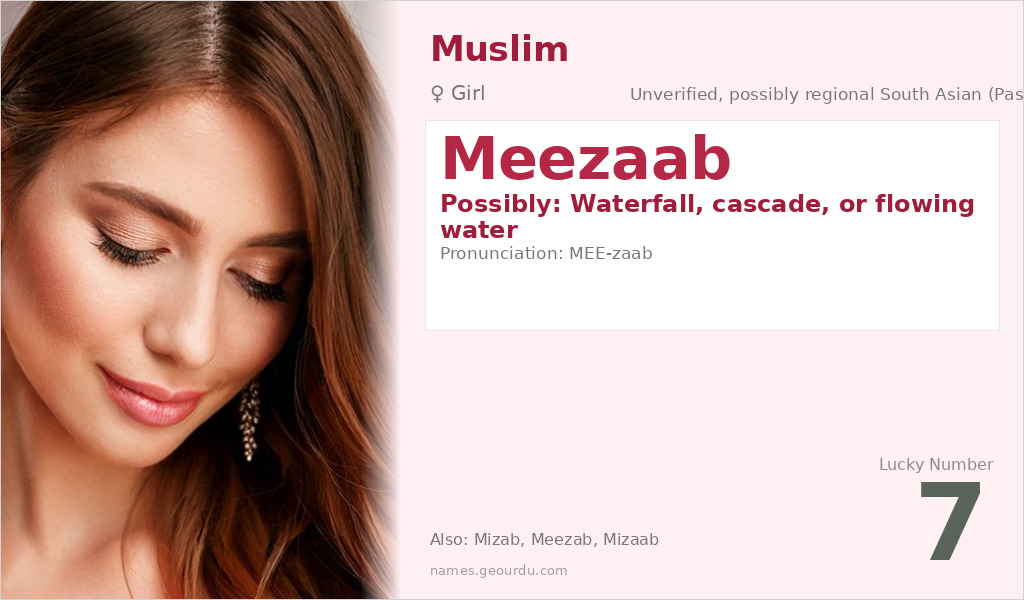 Meezaab Name Meaning and Details