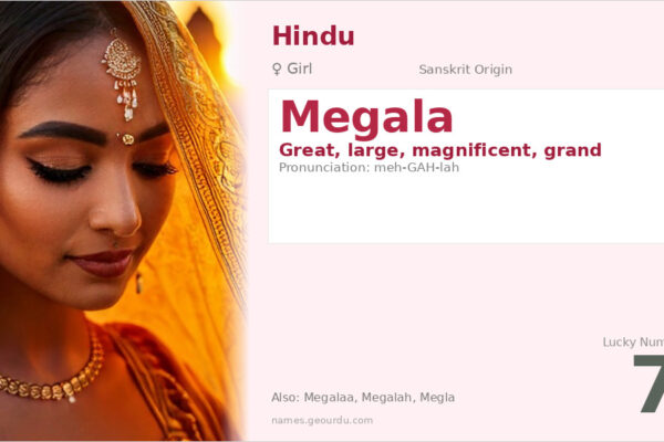 Megala Name Meaning — Sanskrit Origin, Girl Name & Details (2025)