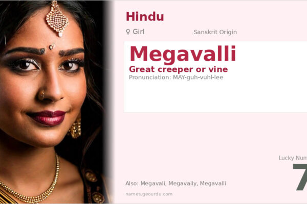 Megavalli Name Meaning — Sanskrit Origin, Girl Hindu Name & Details (2025)