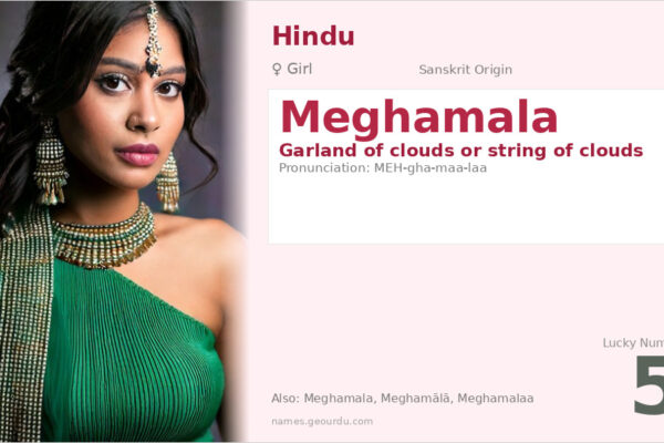 Meghamala Name Meaning — Sanskrit Origin, Girl Name & Details (2025)