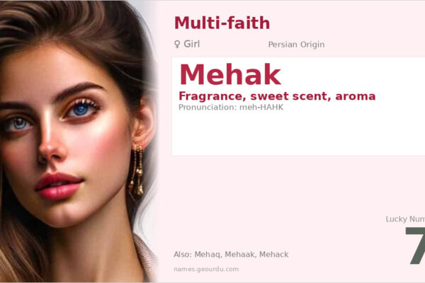 Mehak Name Meaning — Persian Origin, Girl Name & Details (2025)