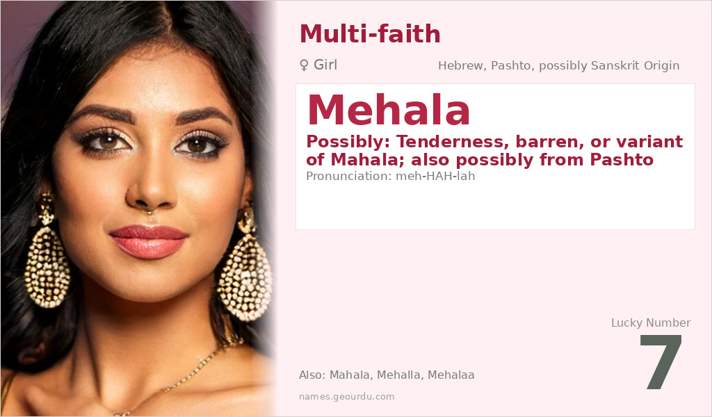 Mehala Name Meaning and Details