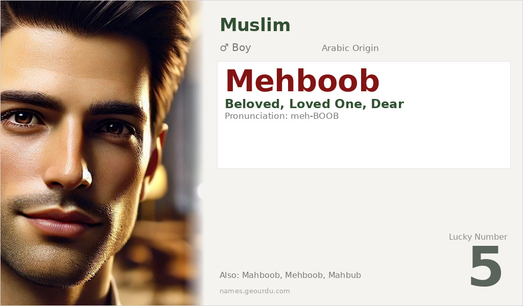 Mehboob Name Meaning and Details