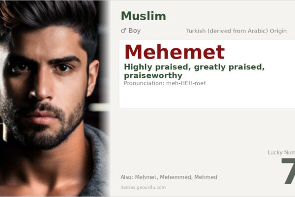 Mehemet Name Meaning — Turkish Origin, Boy’s Name & Details (2025)