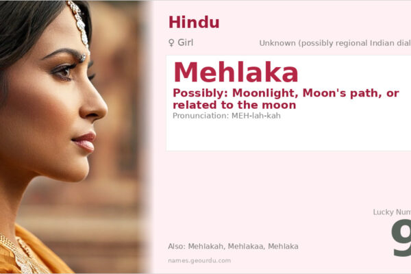 Mehlaka Name Meaning — Origin, Gender & Details (2025)