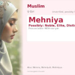 Mehniya Name Meaning and Details