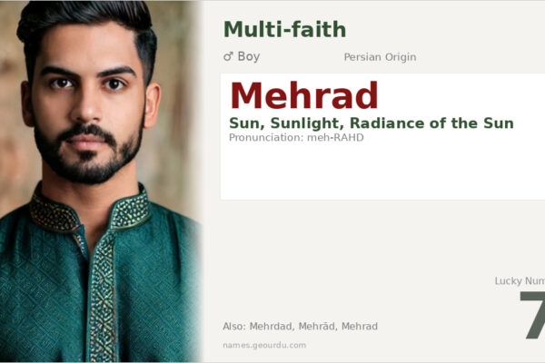 Mehrad Name Meaning — Persian Origin, Boy Name & Details (2025)