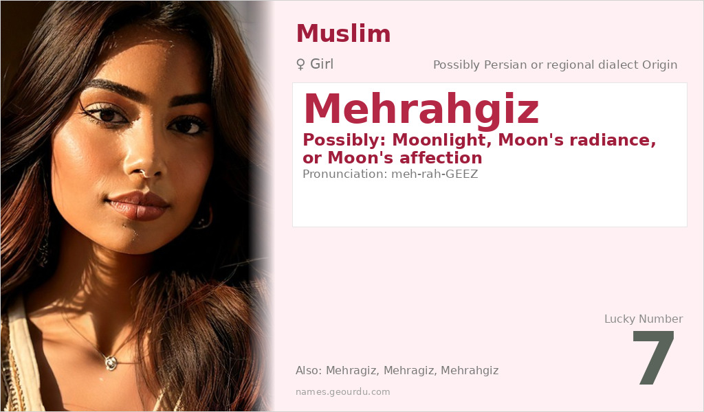 Mehrahgiz Name Meaning and Details