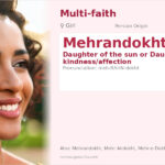 Mehrandokht Name Meaning and Details