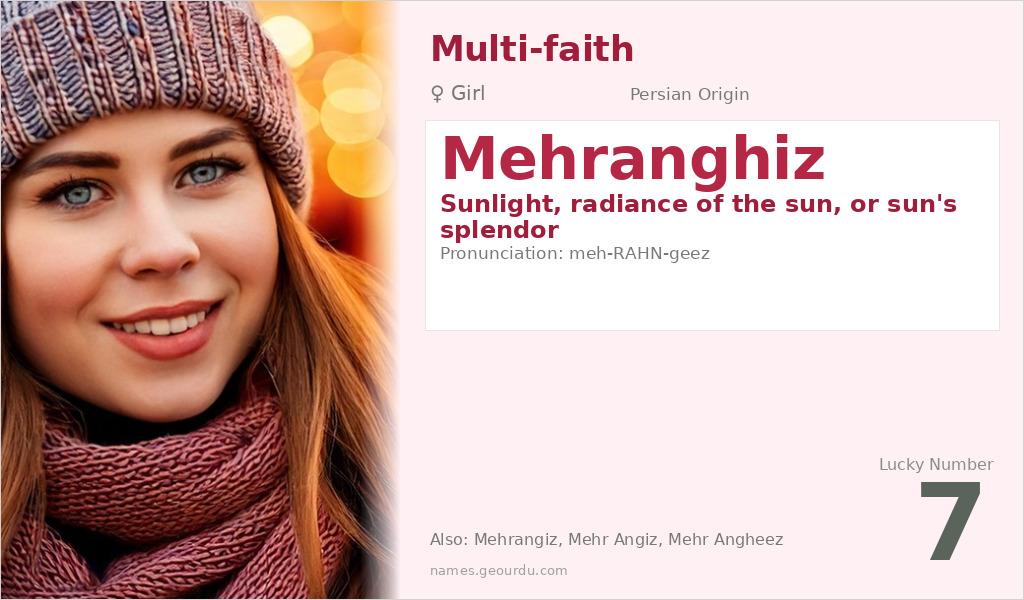 Mehranghiz Name Meaning and Details