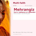 Mehrangiz Name Meaning and Details