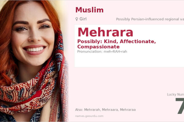 Mehrara Name Meaning — Origin, Gender & Details (2025)
