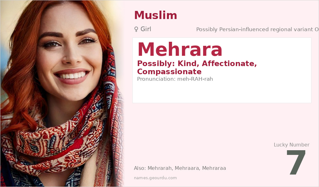 Mehrara Name Meaning and Details